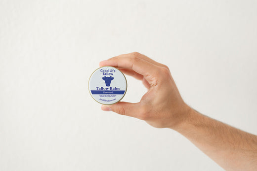 Grass fed Beef Tallow lotion that soothes and repairs skin with it's all-natural ingredients